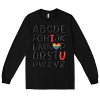 Black pride alphabet Long Sleeve Tee - MaliasSmallBusiness