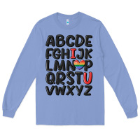 Colony Blue pride alphabet Long Sleeve Tee - MaliasSmallBusiness