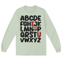 Matcha pride alphabet Long Sleeve Tee - MaliasSmallBusiness