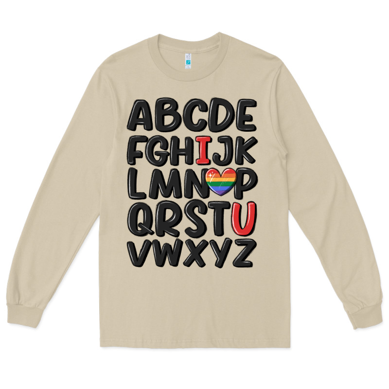 Pride Alphabet Long Sleeve Tee by MaliasSmallBusiness | Teevron