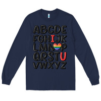 Navy pride alphabet Long Sleeve Tee - MaliasSmallBusiness