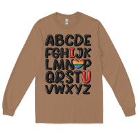 Toasted Coconut pride alphabet Long Sleeve Tee - MaliasSmallBusiness