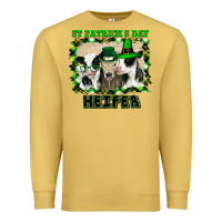 Antique Gold St Patricks Day Heifer Premium Sweatshirt - Bettercallsaul