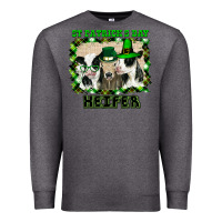 Charcoal Heather St Patricks Day Heifer Premium Sweatshirt - Bettercallsaul