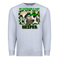 Heather Grey St Patricks Day Heifer Premium Sweatshirt - Bettercallsaul