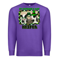 Purple St Patricks Day Heifer Premium Sweatshirt - Bettercallsaul