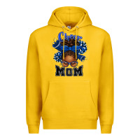 Lemon Cheer Mom Afro Messy Bun Premium Hoodie - texasbilliewilder