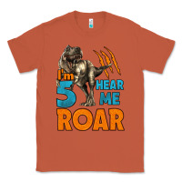 Copper i'm five hear me roar dinosaur birthday Classic Tee - LillyAllenDesigns