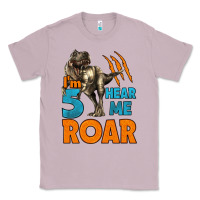 Lilac i'm five hear me roar dinosaur birthday Classic Tee - LillyAllenDesigns