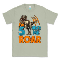 Matcha i'm five hear me roar dinosaur birthday Classic Tee - LillyAllenDesigns