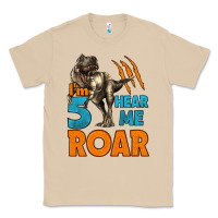 Mushroom i'm five hear me roar dinosaur birthday Classic Tee - LillyAllenDesigns