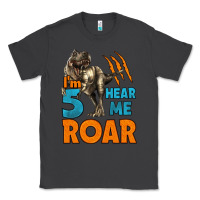 Smoke i'm five hear me roar dinosaur birthday Classic Tee - LillyAllenDesigns