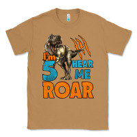 Toasted Coconut i'm five hear me roar dinosaur birthday Classic Tee - LillyAllenDesigns