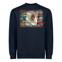 Navy mexico gemstone leopard Heavyweight Sweatshirt - AdoDesignShop