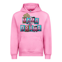 Fuchsia Pink Mama of Drama Mother's Day Urban Hoodie - CowGirlArtShop