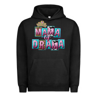 Pigment Black Mama of Drama Mother's Day Urban Hoodie - CowGirlArtShop