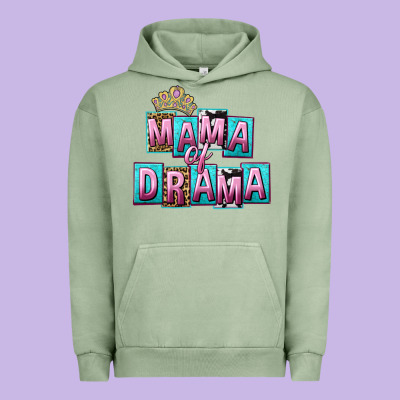 Mama Of Drama Mother's Day Urban Hoodie Designed By Cowgirlartshop