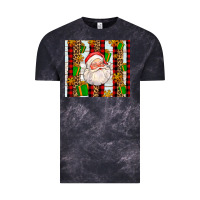 Cloud Black santa with gifts Vintage Tee - AdoDesignShop