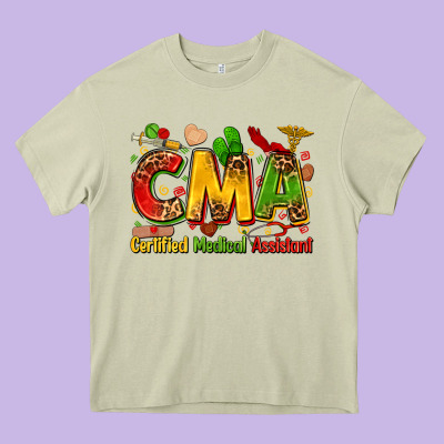 Certified Medical Assistant Juneteenth Heavy Core Tee Designed By Zillion Design Studio