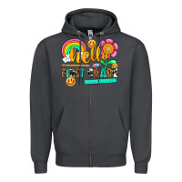 Smoke hello first grade Zipper Hoodie - NancyCooperArtShop