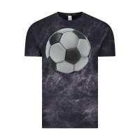 Cloud Black soccer ball Vintage Tee - JahusDesignShop