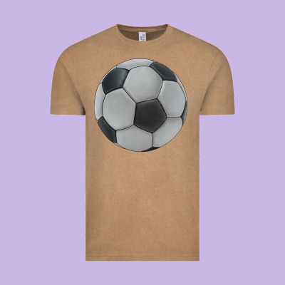 Soccer Ball Vintage Tee Designed By Jahusdesignshop