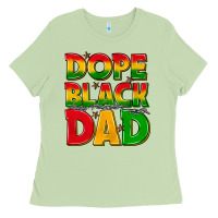 Matcha dope black dad with stars Ladies Tee - texasbilliewilder