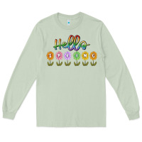 Matcha hello spring Long Sleeve Tee - MaliasSmallBusiness