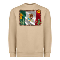 Mushroom mexico flag sunflower cactus Heavyweight Sweatshirt - AdoDesignShop