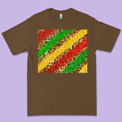 African Colors Leopard Premium Tee Designed By Zillion Design Studio