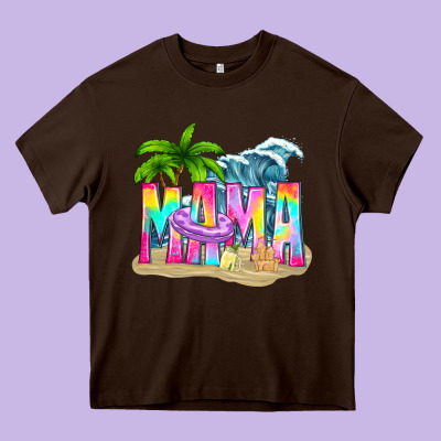Summer Mama Heavy Core Tee Designed By Texasbilliewilder