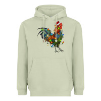 Matcha Christmas Lights Rooster Heavyweight Hoodie - RanaPortraitStore
