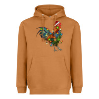 Meerkat Christmas Lights Rooster Heavyweight Hoodie - RanaPortraitStore