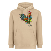 Mushroom Christmas Lights Rooster Heavyweight Hoodie - RanaPortraitStore
