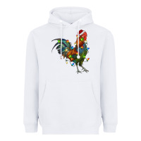 White Christmas Lights Rooster Heavyweight Hoodie - RanaPortraitStore