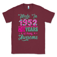Burgundy made in 1952, 70 years of being awesome kopya Classic Tee - Jasminsmagicworld