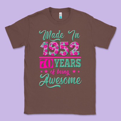 Made In 1952, 70 Years Of Being Awesome Kopya Classic Tee Designed By Jasminsmagicworld