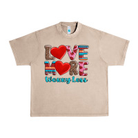 French Oak love more worry less Urban Heavy Tee - AdoDesignShop
