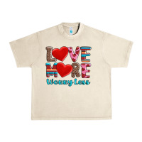 Sandshell love more worry less Urban Heavy Tee - AdoDesignShop