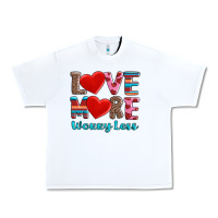 White love more worry less Urban Heavy Tee - AdoDesignShop