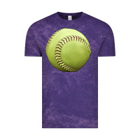 Cloud Purple softball ball Vintage Tee - JahusDesignShop