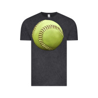 Vintage Black softball ball Vintage Tee - JahusDesignShop
