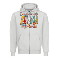 Dove Grey i do it for the aha moments Zipper Hoodie - NancyCooperArtShop