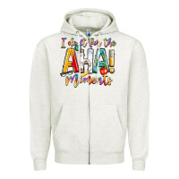 Oatmeal Heather i do it for the aha moments Zipper Hoodie - NancyCooperArtShop