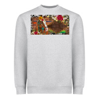 Heather Grey western turquoise gemstone horse cowhide leopard floral background lic Heavyweight Sweatshirt - Artiststas