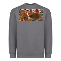 Storm western turquoise gemstone horse cowhide leopard floral background lic Heavyweight Sweatshirt - Artiststas
