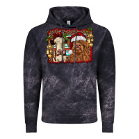 Cloud Black christmas heifer and highland cow with serape background Vintage Hoodie - RanaPortraitStore