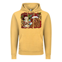 Christmas Heifer And Highland Cow With Serape Background Vintage Hoodie | Teevron