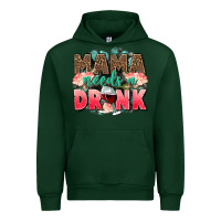 Forest Green Mama needs a drink mothers day Urban Hoodie - CowGirlArtShop