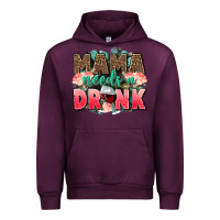 Mauve Wine Mama needs a drink mothers day Urban Hoodie - CowGirlArtShop